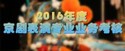 日本逼屄屄国家京剧院2016年度京剧表演专业业务考...